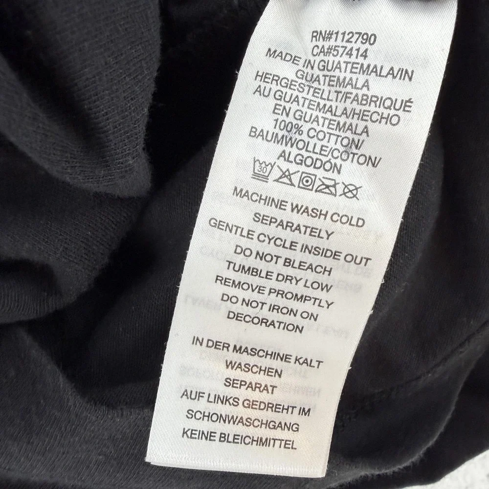 True Religion Shirt Mens XL Black Registered Global‎ Globe Graphic Tee T-Shirt